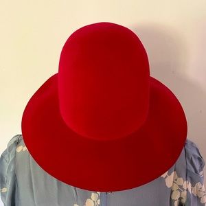 Wyeth Red 100% Wool Hat